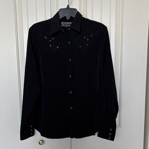 Daniali Western Wear for Women Embroidered with Rhinestones Vintage